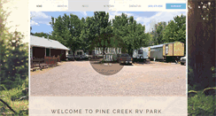 Desktop Screenshot of pinecreek-rv.com